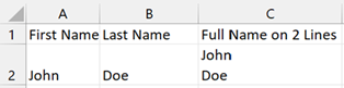 Return the corresponding character in Excel