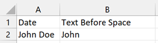 Textbefore Example in Excel