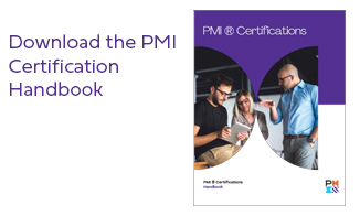 Download the PMI certification handbook