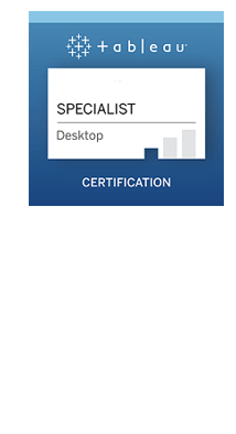 Tableau Desktop Specialist Certification